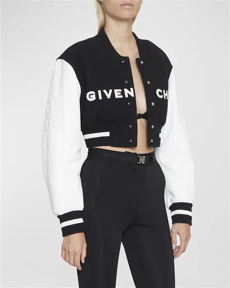 mens givenchy bomber jacket|men cropped bomber jacket.